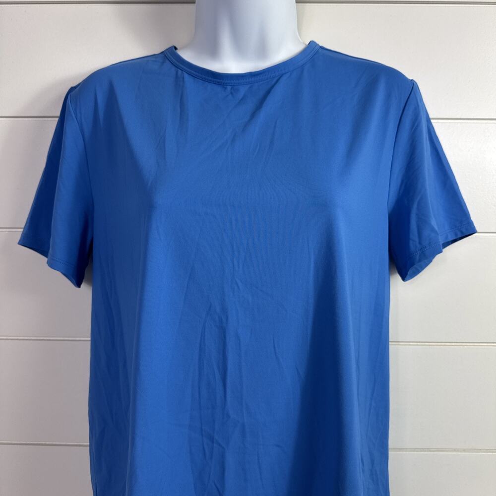 Lilly Pulitzer Rally Active Luxletic Tee Shirt UPF 50+ Morelle Blue sz XS - Picture 2 of 9